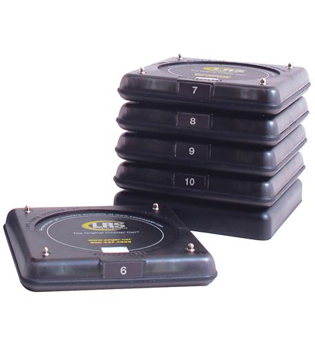 Long Range Systems Long Range Systems LRS-ADD-GCS6-10 Guest Paging Smoked Coaster Pagers #6-10