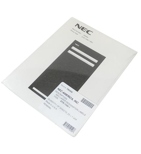 NEC DSX Systems NEC DSX Systems NEC-780404 Desi Labels for Analog 780026