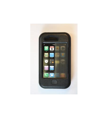 SharkEye Cases SharkEye Cases SC-RC-3BK iPhone 3 case black w/ black accents
