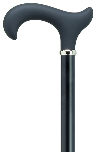 Harvy Canes Harvy Men's Aluminum Soft Touch Adjustable Soft Touch Derby Handle Cane