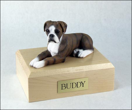 Forever Pets Boxer Brindle Ears Down TR200-1130 Figurine Urn