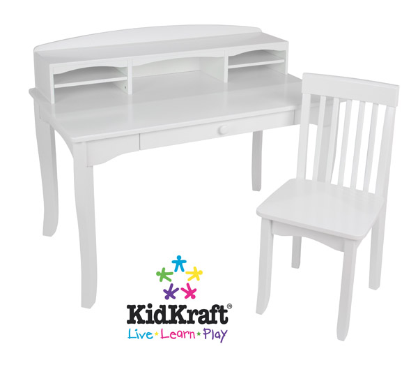 Kidkraft Avalon Desk With Hutch White 26705 Inexpensive Moom
