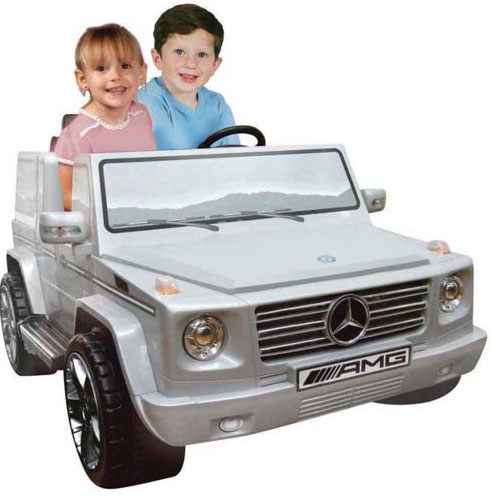 Mercedes Benz G55 12 Volt Silver 2 Seater Ride On Car