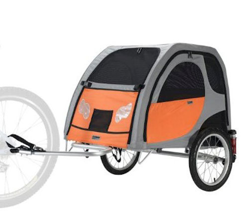 Pet Ego Comfort Wagon Large w/ Suspension + Bike Connection + Bike Towing Bar