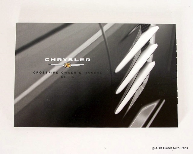 Chrysler crossfire srt-6 owners manual #2